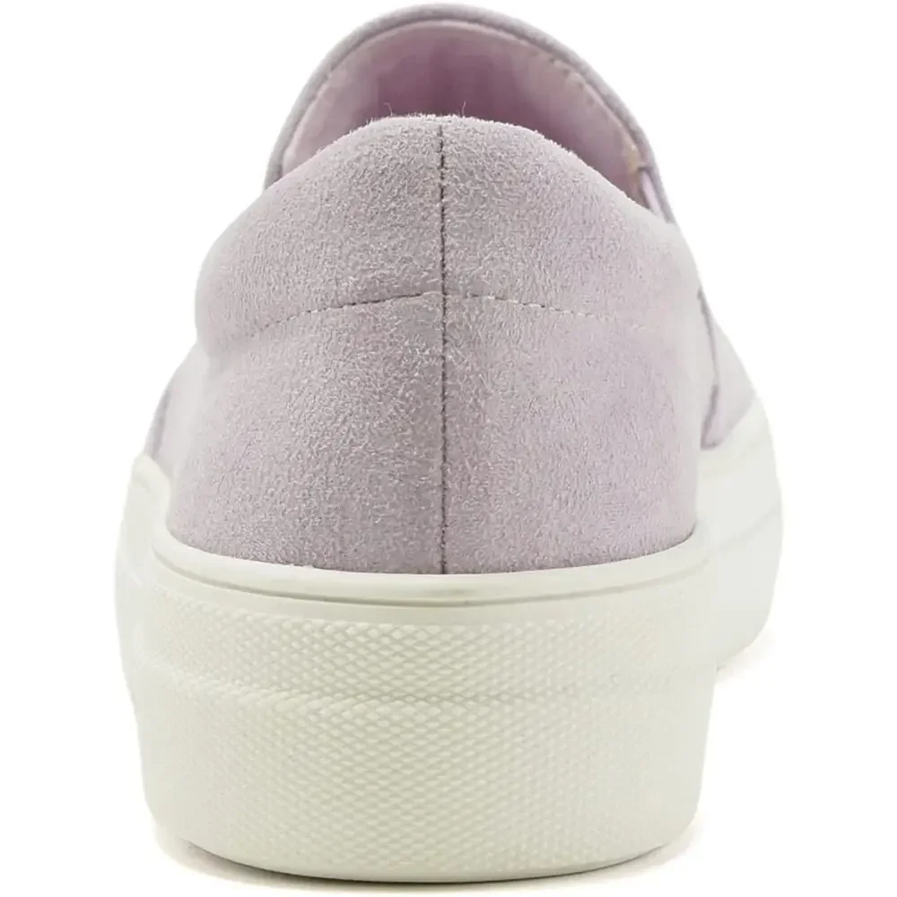 Women’s Platform Slip On Sneakers Lavender Loafers Soda Hike-G Size 6.5 - Picture 4 of 5